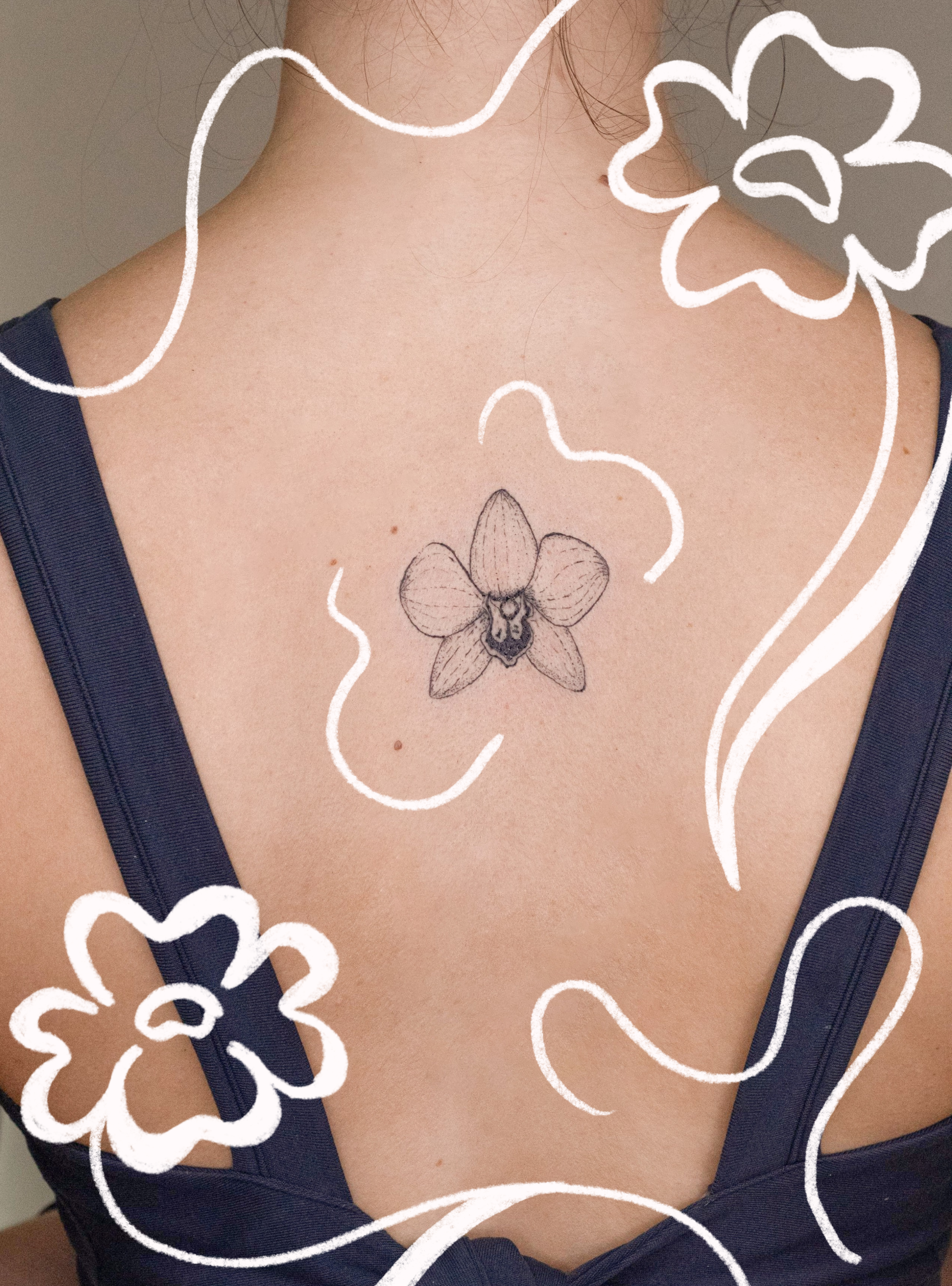 orchid tattoo costa rica
